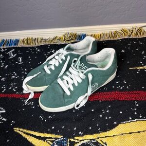 PF Flyers Coney Island Green Suede Leather Low Top Sneakers Mens 7.5 1330882